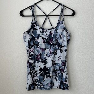 GAIAM Floral Workout Tank